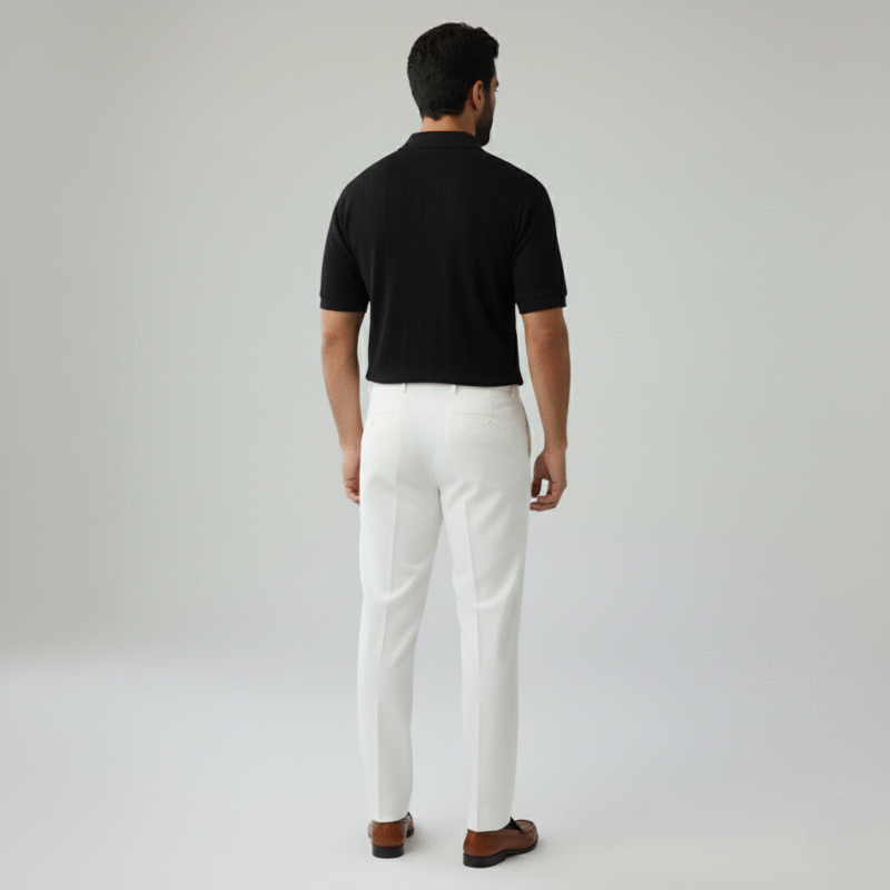 Carbon Black Knitted Polo - Image 3