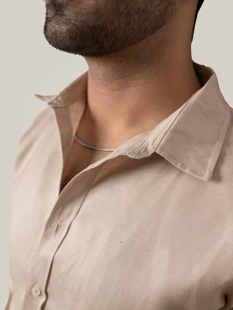 Vintage Linen Button Up Shirt - Image 3