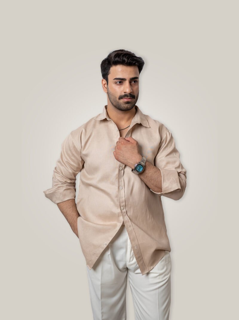 Vintage Linen Button Up Shirt
