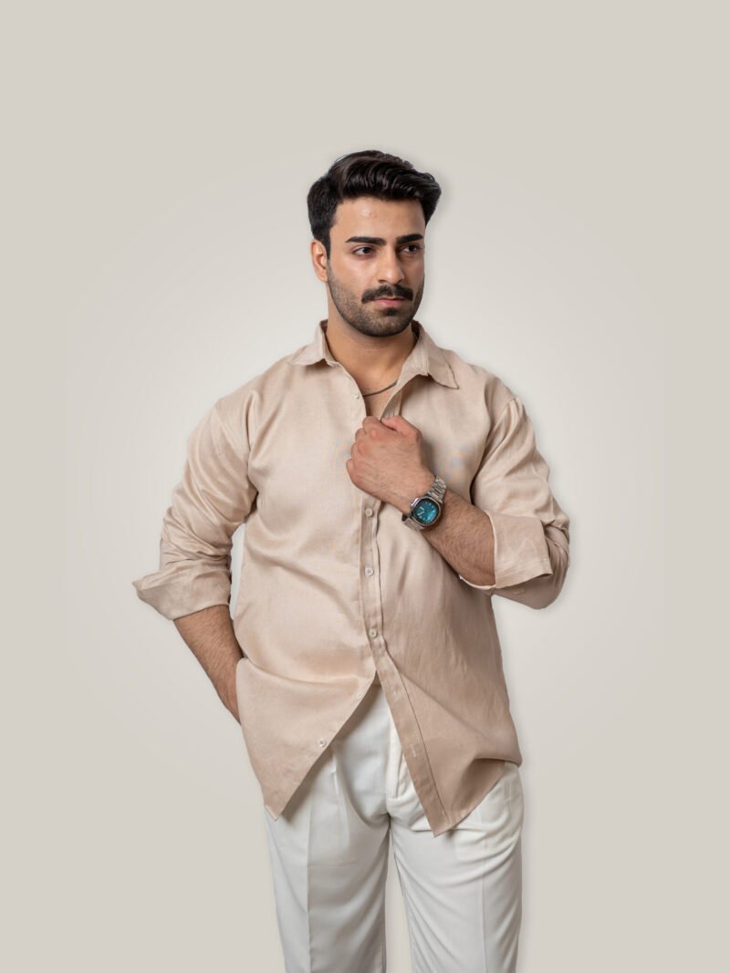 Vintage Linen Button Up Shirt